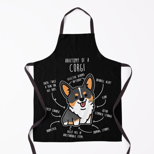 Item preview, Corgi Tri Color Dog Anatomy designed and sold by Clara Hollins.