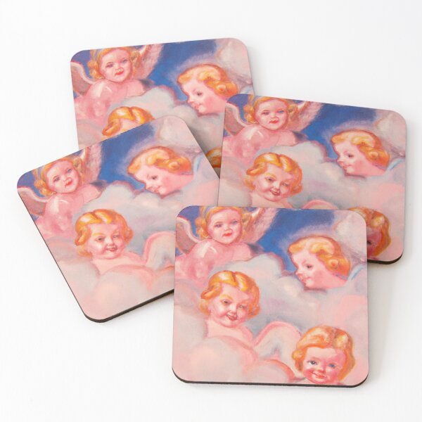 Item preview, Pintura vintage de querubines de ángel bebé - IA generada designed and sold by Roboutique.