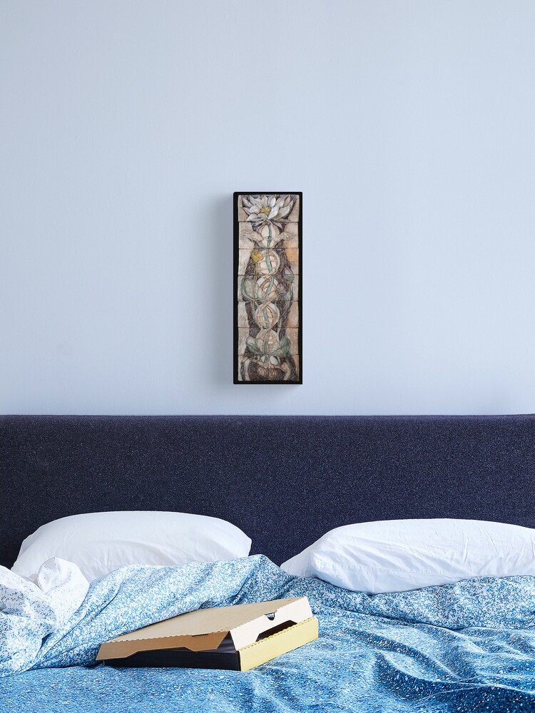 Thumbnail 2 of 3, Canvas Print, Lotus IV: science & spirit designed and sold by MonaShiber.