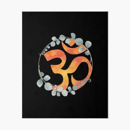 Om Shanti Mantra, Om Symbol, Om Shanti Shanti Shanti Art Board Print for  Sale by Sadhana Design Studio