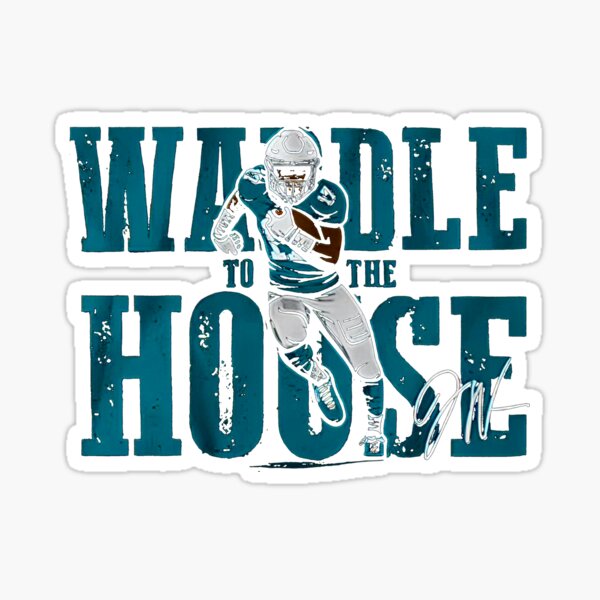 Jaylen Waddle Jersey Artwork Sticker for Sale by beekayprints