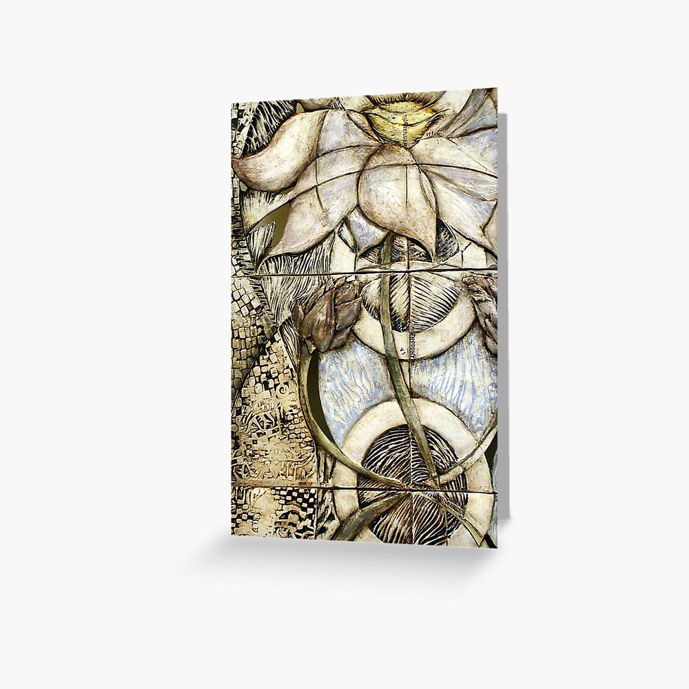 Lotus V: subtle energy (detail) Greeting Card