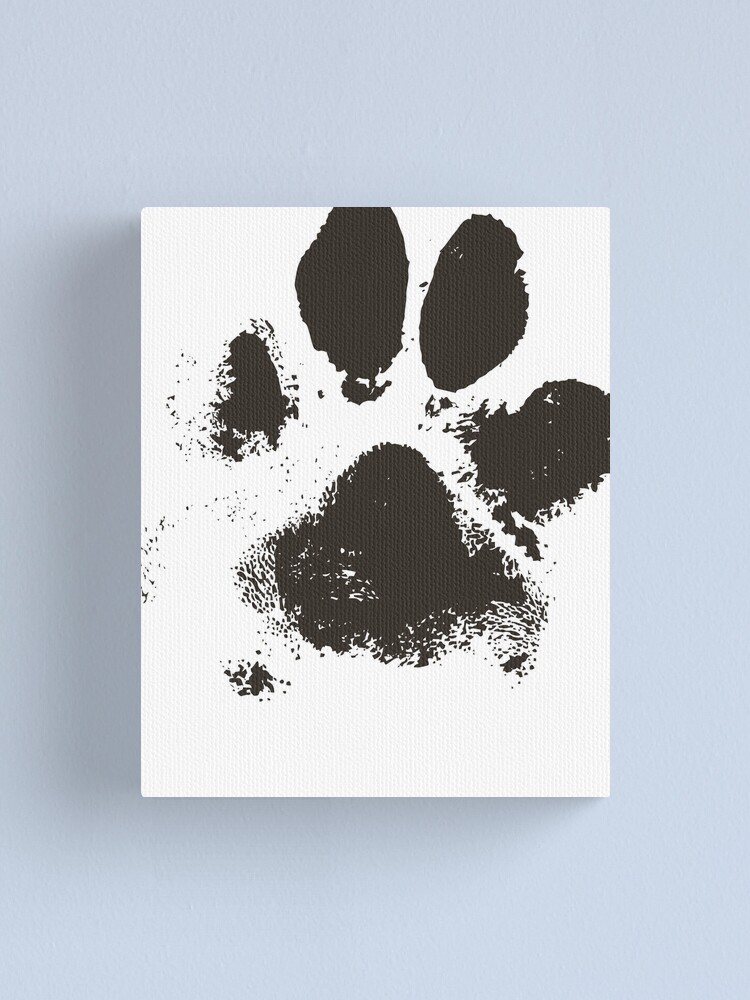 "Dog paw print" Canvas Print for Sale by printheaven Redbubble