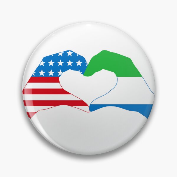 Item preview, We Heart USA & Sierra Leone Patriot Flag Series designed and sold by Carbon-Fibre Media.