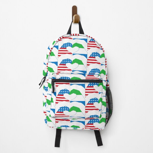 Item preview, We Heart USA & Sierra Leone Patriot Flag Series designed and sold by Carbon-Fibre Media.