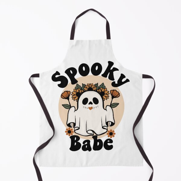 Item preview, Spooky Babe Cute and Funny Retro Ghost with Sunflowers Design designed and sold by PearlMoonGrapes.