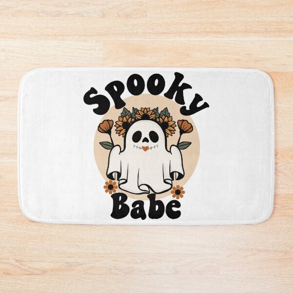 Item preview, Spooky Babe Cute and Funny Retro Ghost with Sunflowers Design designed and sold by PearlMoonGrapes.
