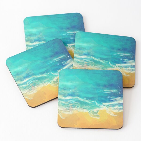Item preview, Watercolor shoreline scene designed and sold by Makanahele.