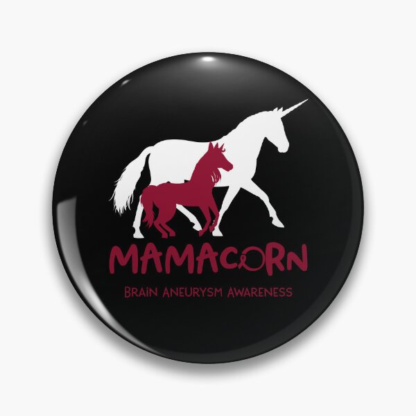Item preview, Brain Aneurysm Awareness Mama Unicorn Mamacorn Support Brain Aneurysm Warrior  designed and sold by RunningShop.