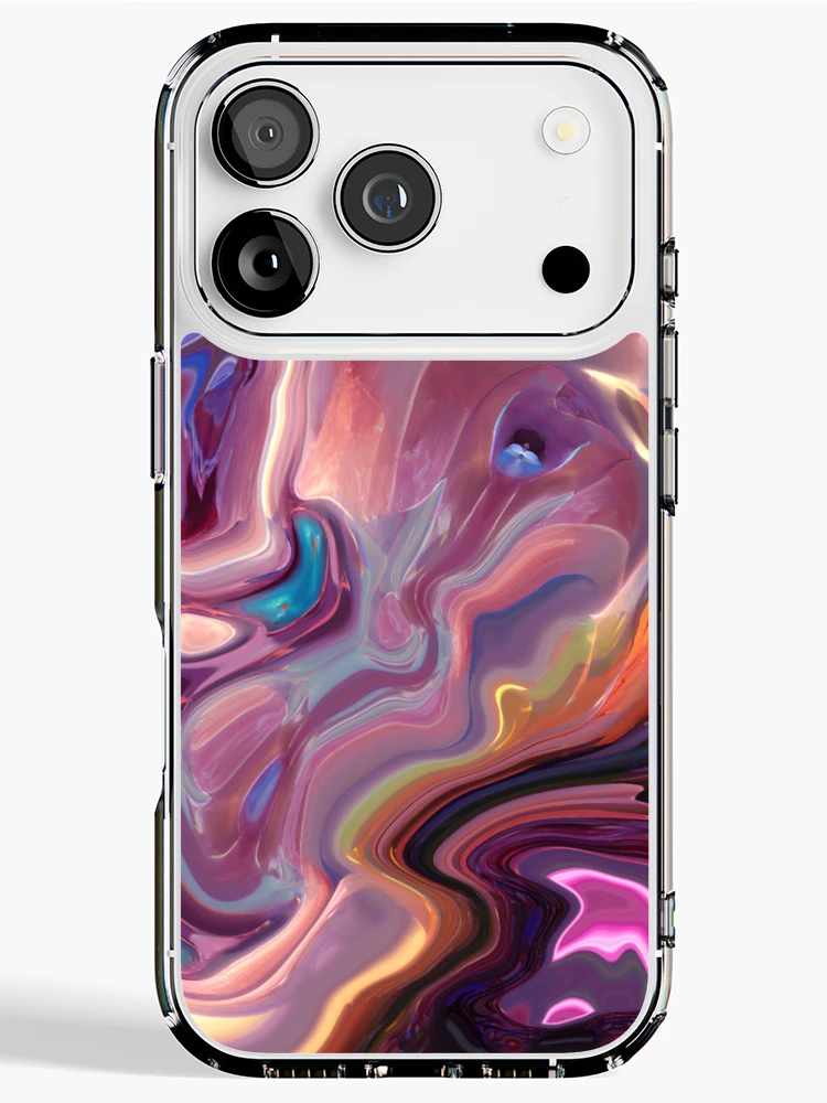 Thumbnail 1 of 5, iPhone Case, Marbleization designed and sold by TiltedCode.