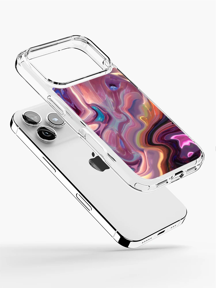 Thumbnail 2 of 5, iPhone Case, Marbleization designed and sold by TiltedCode.
