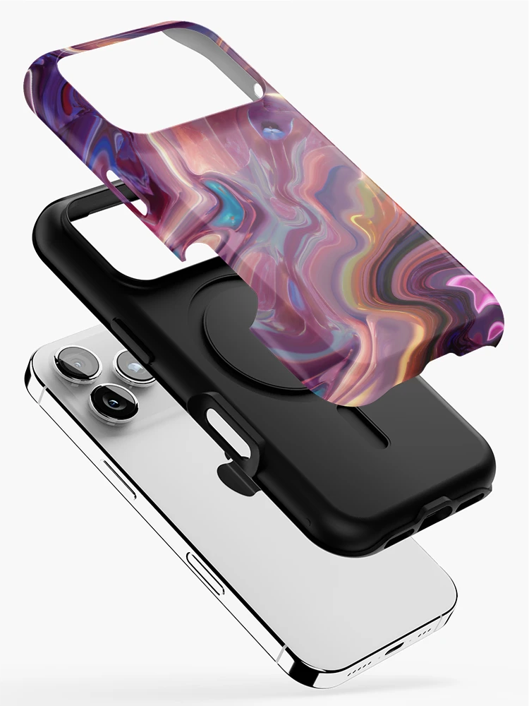 Thumbnail 2 of 4, iPhone Case, Marbleization designed and sold by TiltedCode.