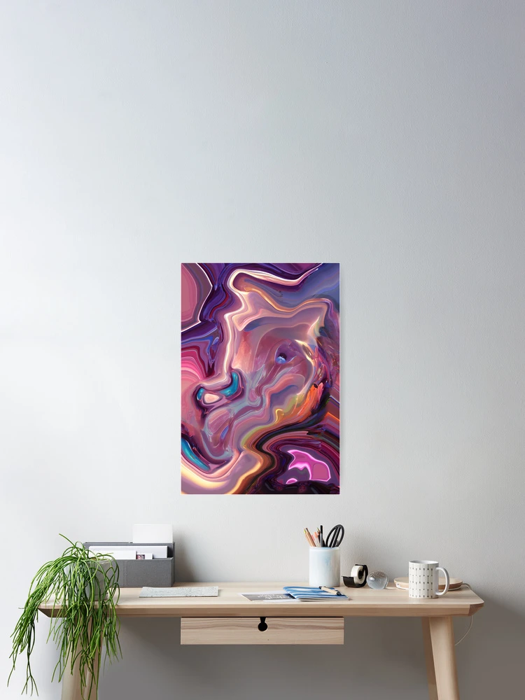 Thumbnail 2 of 3, Poster, Marbleization designed and sold by TiltedCode.