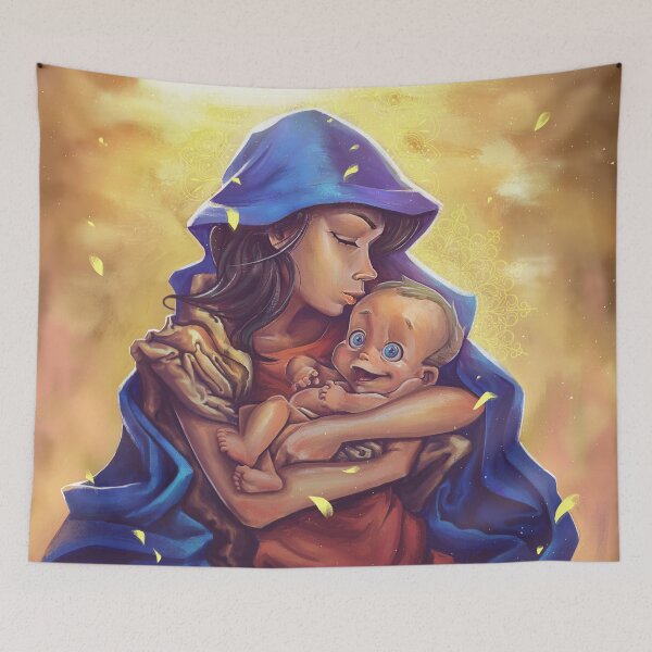 Item preview, Virgin Mary and Jesus designed and sold by RafaelLima7.