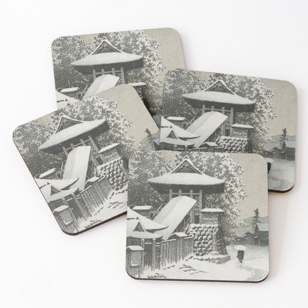Item preview, Bell Tower at Mount Koya by Kawase Hasui designed and sold by Takeda-art.