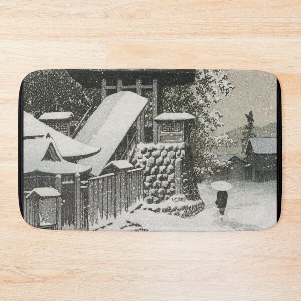 Item preview, Bell Tower at Mount Koya by Kawase Hasui designed and sold by Takeda-art.