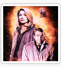 The 13th doctor and assistant. Sticker