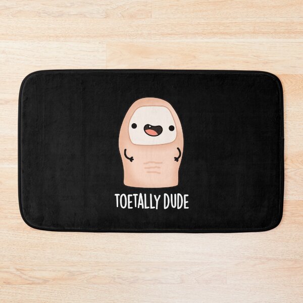 Item preview, Toetally Dude Funny Big Toe Puns (Dark BG) designed and sold by punnybone.