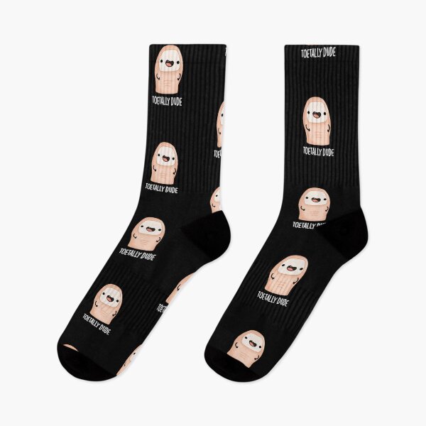 Item preview, Toetally Dude Funny Big Toe Puns (Dark BG) designed and sold by punnybone.