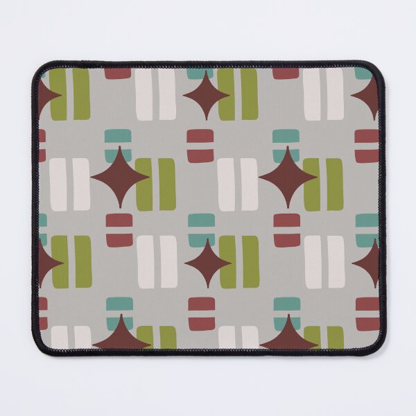 Item preview, Retro Aesthetic Geometric Shapes And Cosmic Atomic Sparkle Stars Taupe designed and sold by scorpiolane.
