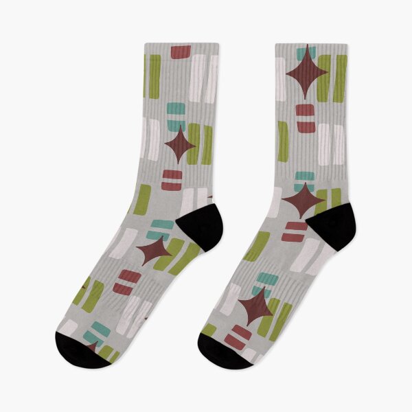 Item preview, Retro Aesthetic Geometric Shapes And Cosmic Atomic Sparkle Stars Taupe designed and sold by scorpiolane.