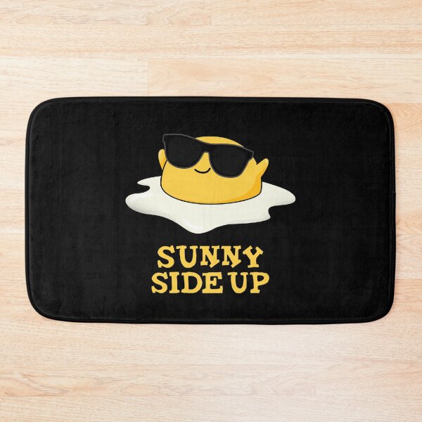 Item preview, Sunny Side Up Funny Fried Egg Puns (Dark BG) designed and sold by punnybone.