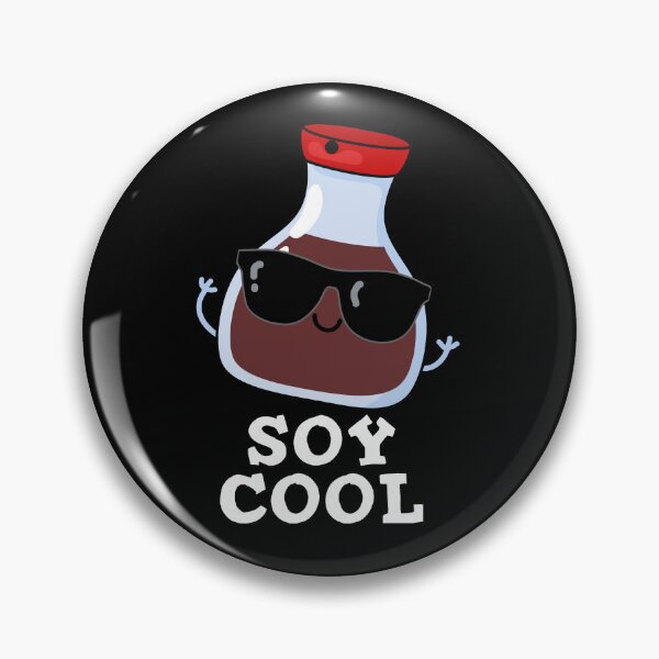 Item preview, Soy Cool Funny Soy Sauce Puns (Dark BG) designed and sold by punnybone.