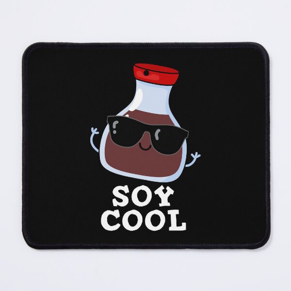 Item preview, Soy Cool Funny Soy Sauce Puns (Dark BG) designed and sold by punnybone.