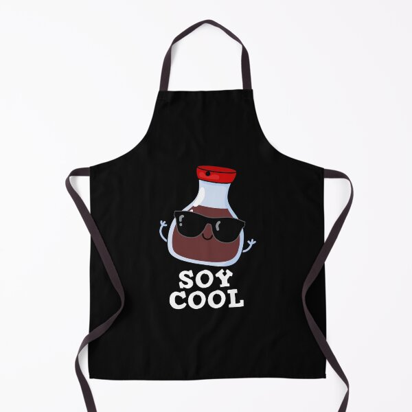 Item preview, Soy Cool Funny Soy Sauce Puns (Dark BG) designed and sold by punnybone.