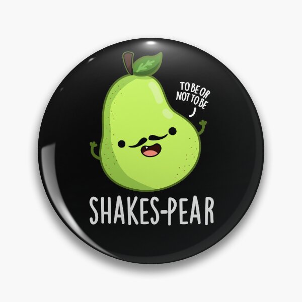 Item preview, Shakes-pear Funny Pear Fruit Puns (Dark BG) designed and sold by punnybone.