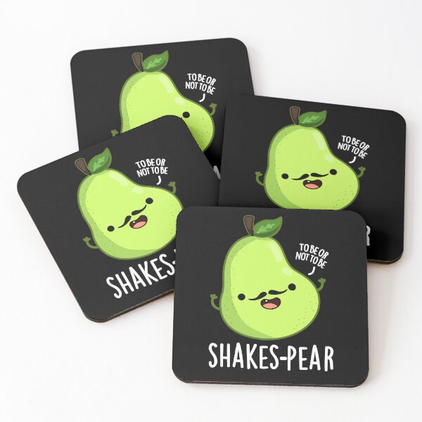 Item preview, Shakes-pear Funny Pear Fruit Puns (Dark BG) designed and sold by punnybone.