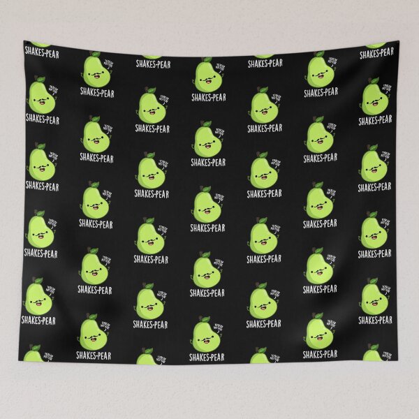 Item preview, Shakes-pear Funny Pear Fruit Puns (Dark BG) designed and sold by punnybone.