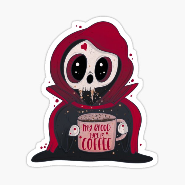 Mon groupe sanguin est café Sticker