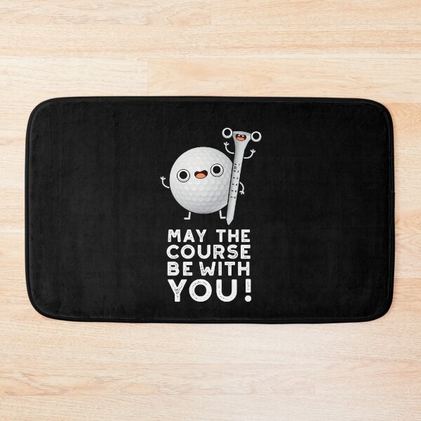 Item preview, May The Course Be With You Funny Golf Puns (Dark BG) designed and sold by punnybone.