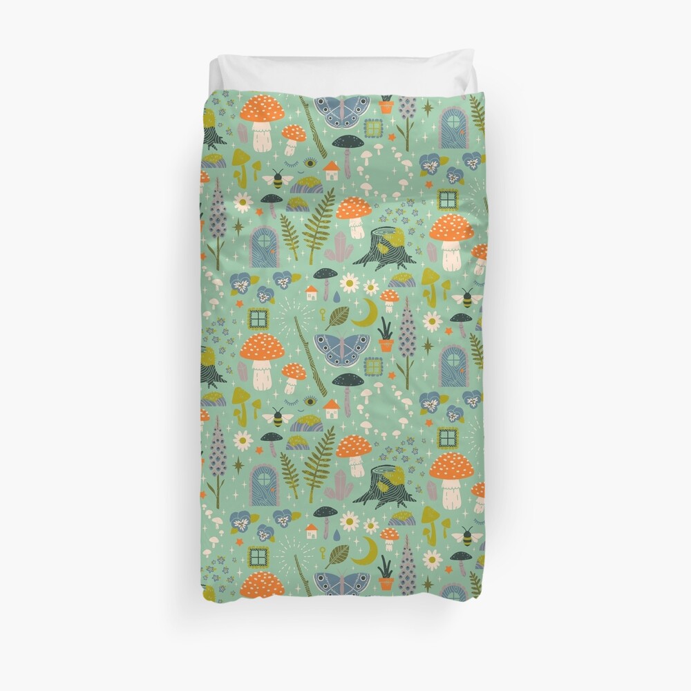 Fairy Garden Duvet Cover