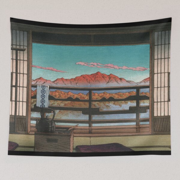 Item preview, Morning at the Arayu Hot Spring Resort by Kawase Hasui designed and sold by Takeda-art.