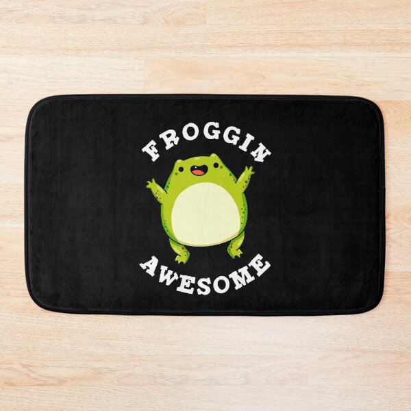 Item preview, Froggin Awesome Funny Frog Puns (Dark BG) designed and sold by punnybone.