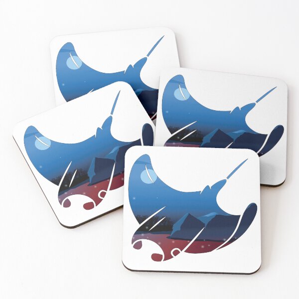 Item preview, Night Sky Firefly Manta Ray designed and sold by damonasplace.