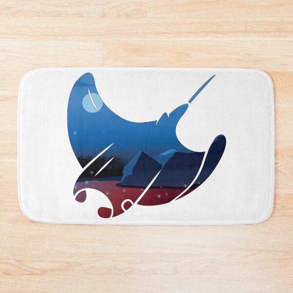 Item preview, Night Sky Firefly Manta Ray designed and sold by damonasplace.