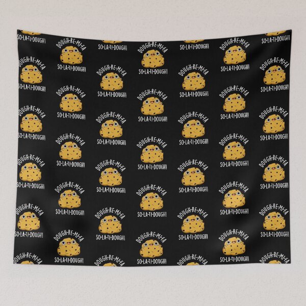 Item preview, Dough-Re-Mi Funny Music Dough Puns (Dark BG) designed and sold by punnybone.