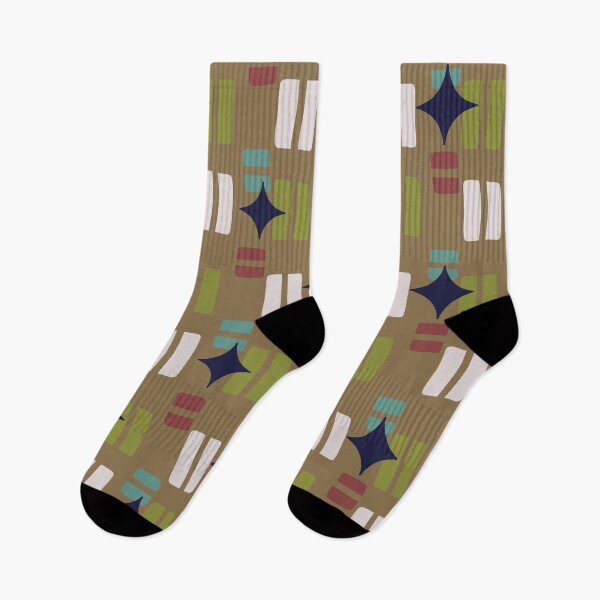 Artikelvorschau, Retro ästhetische geometrische Formen und kosmische Atomic Sparkle Stars Olive Brown entworfen und verkauft von scorpiolane.