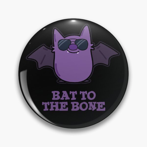 Item preview, Bat To The Bone Funny Animal Puns (Dark BG) designed and sold by punnybone.