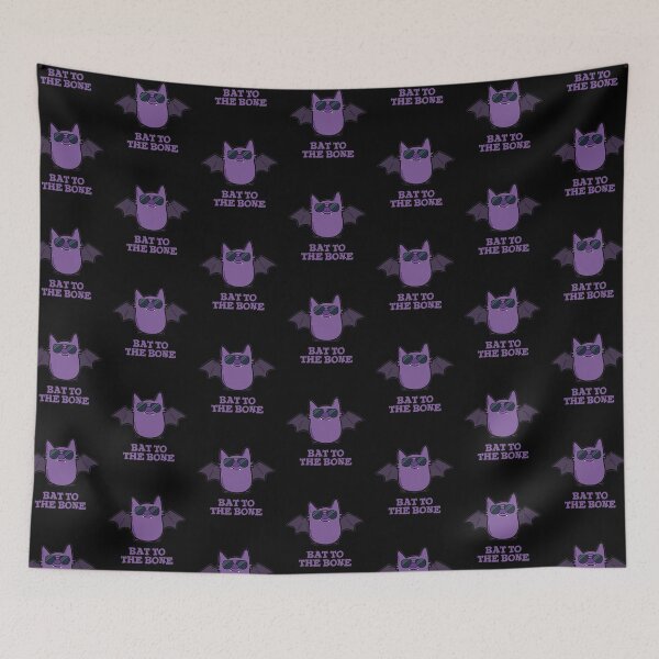 Item preview, Bat To The Bone Funny Animal Puns (Dark BG) designed and sold by punnybone.