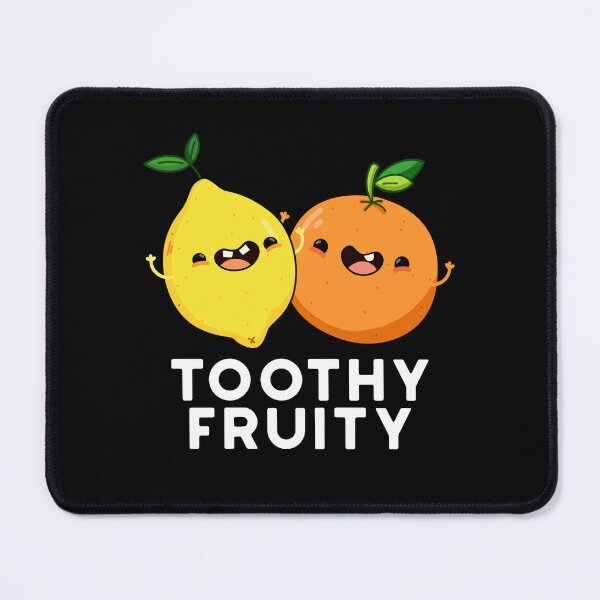 Item preview, Toothy Fruity Funny Fruit Puns (Dark BG) designed and sold by punnybone.