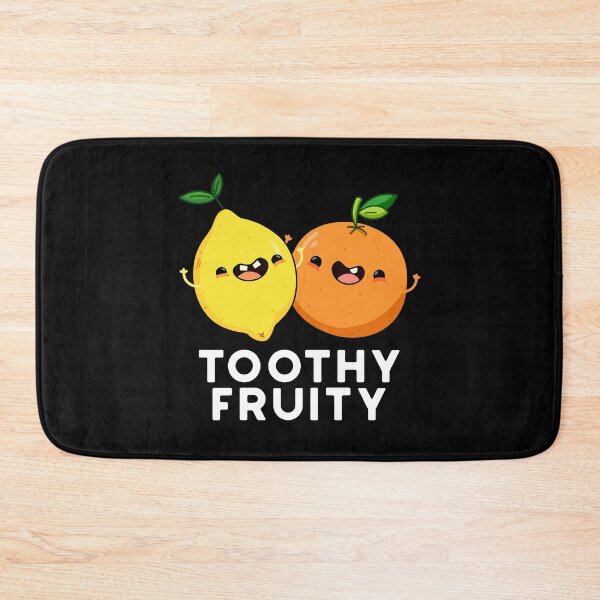 Item preview, Toothy Fruity Funny Fruit Puns (Dark BG) designed and sold by punnybone.
