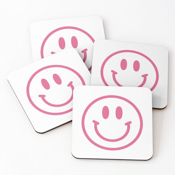 Item preview, Bright Pink Preppy Smiley Face  designed and sold by meohmymagic.