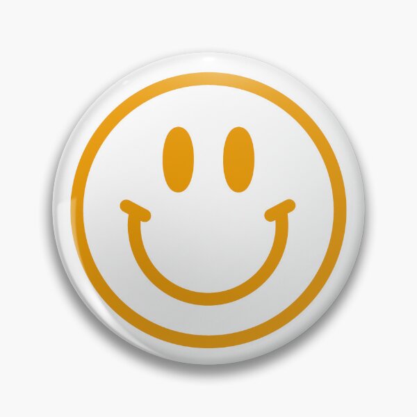 Item preview, Orange Preppy Smiley Face  designed and sold by meohmymagic.