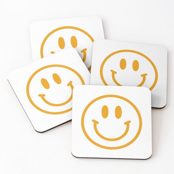 Item preview, Orange Preppy Smiley Face  designed and sold by meohmymagic.