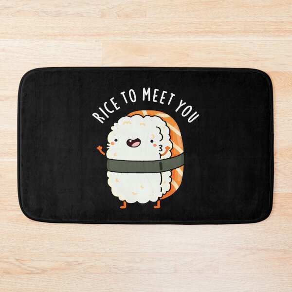 Item preview, Rice To Meet You Funny Sushi Puns (Dark BG) designed and sold by punnybone.