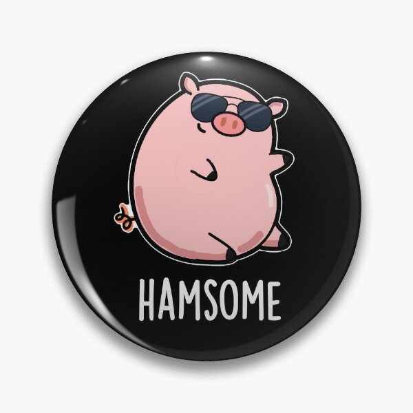 Artikelvorschau, Hamsome lustige Schweine-Wortspiele (Dark BG) entworfen und verkauft von punnybone.